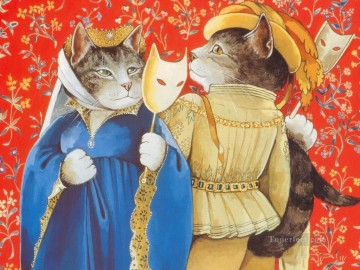  gatos Pintura - gatos de shakespeare